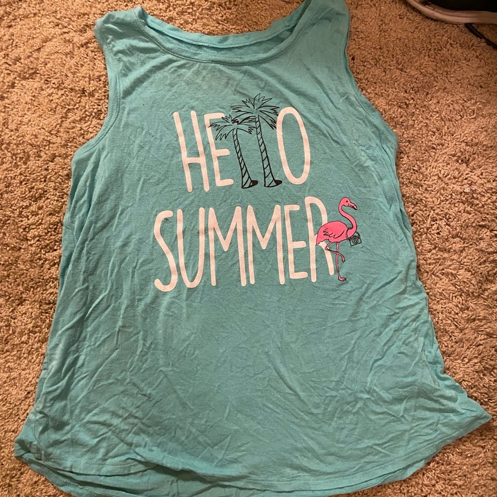 Blue Summer Tank Top Kids Justice